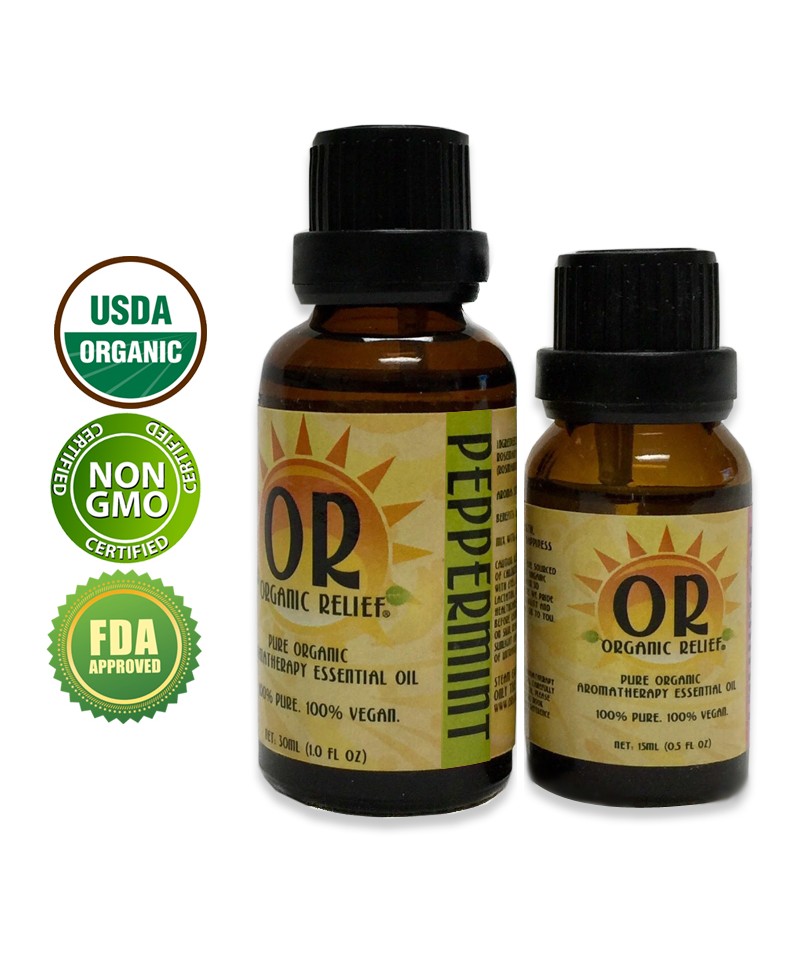 Organic Peppermint Essential Oil 30ml (India)